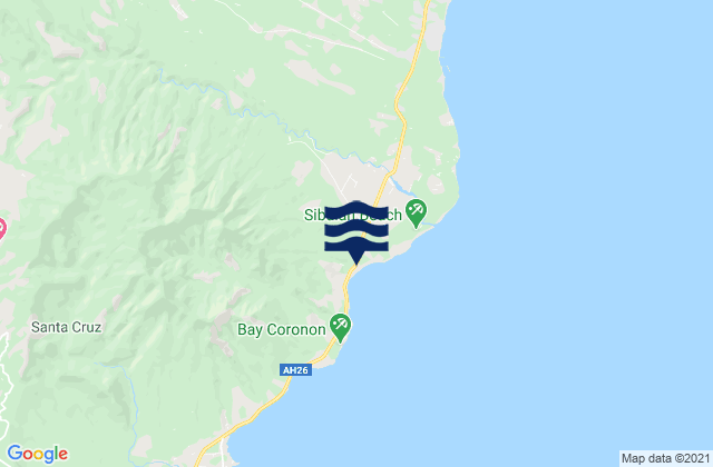 Astorga, Philippinesの潮見表地図