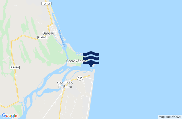 Atafona, Brazilの潮見表地図