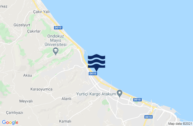 Atakum, Turkeyの潮見表地図