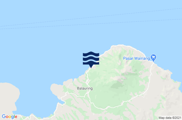 Atarodangkedang, Indonesiaの潮見表地図