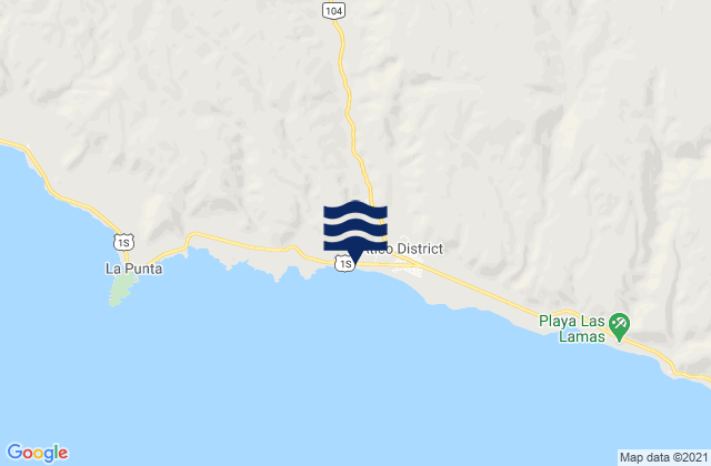 Atico, Peruの潮見表地図