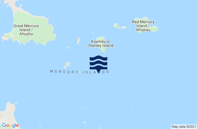 Atiu Island, New Zealandの潮見表地図