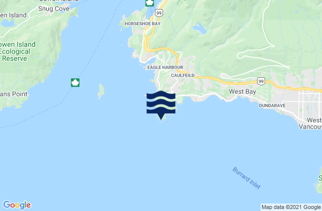 Atkinson Point, Canadaの潮見表地図