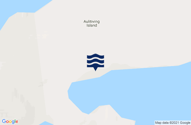 Aulitiving Island, Canadaの潮見表地図