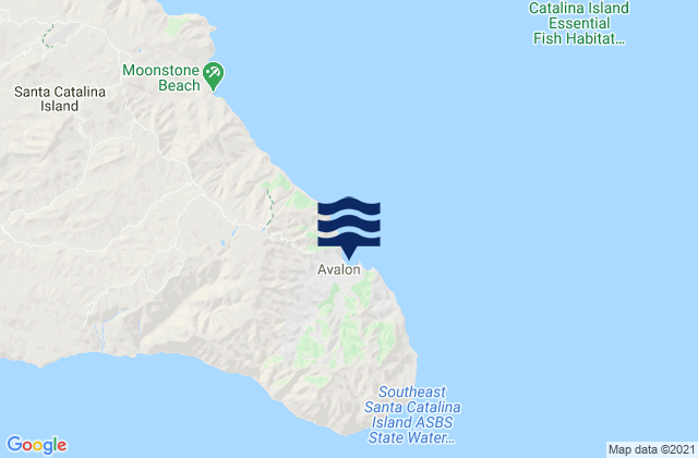 Avalon (Santa Catalina Island), United Statesの潮見表地図