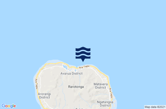 Avarua, French Polynesiaの潮見表地図