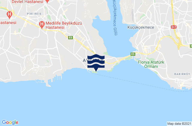Avcılar, Turkeyの潮見表地図