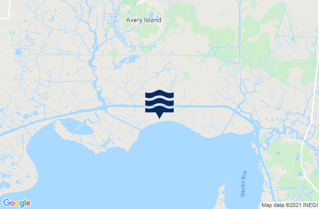 Avery Island, United Statesの潮見表地図