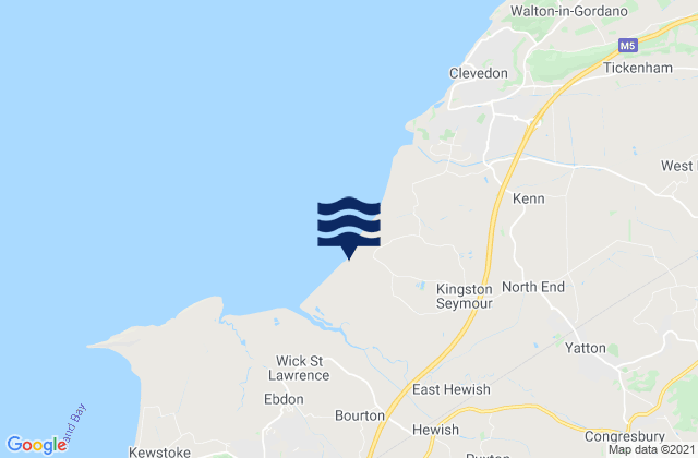 Axbridge, United Kingdomの潮見表地図