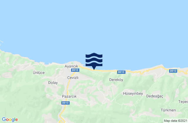 Ayancık, Turkeyの潮見表地図