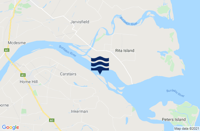 Ayr, Australiaの潮見表地図