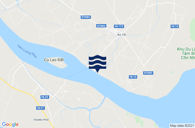 Ba Tri, Vietnamの潮見表地図