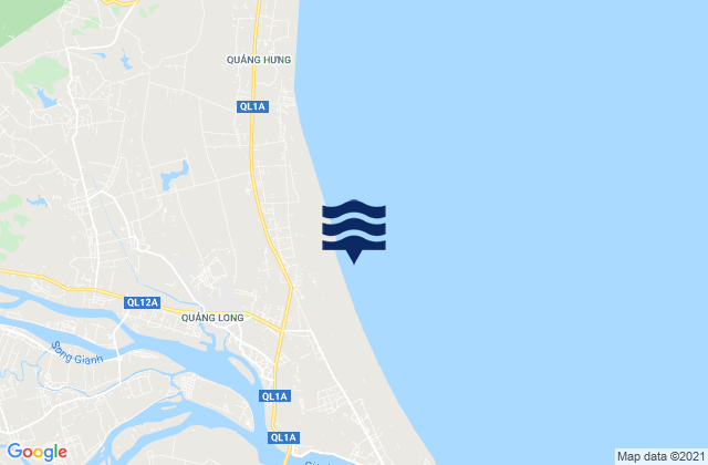Ba Đồn, Vietnamの潮見表地図