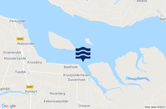 Baalhoek, Netherlandsの潮見表地図