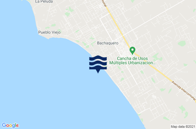 Bachaquero, Venezuelaの潮見表地図