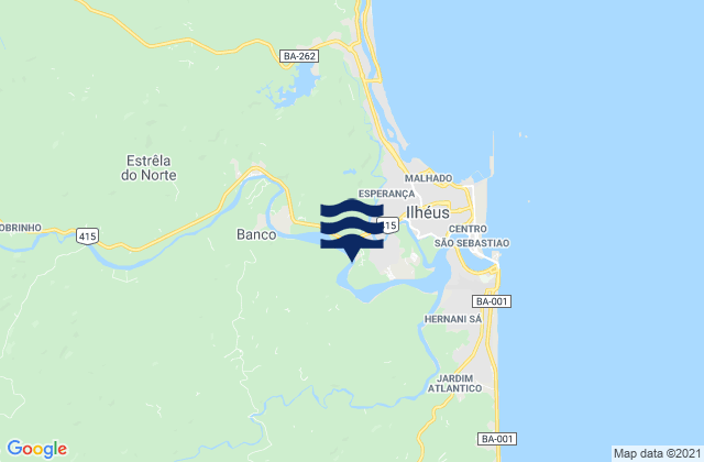 Backdoor, Brazilの潮見表地図