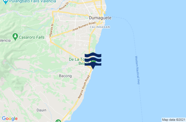 Bacong, Philippinesの潮見表地図