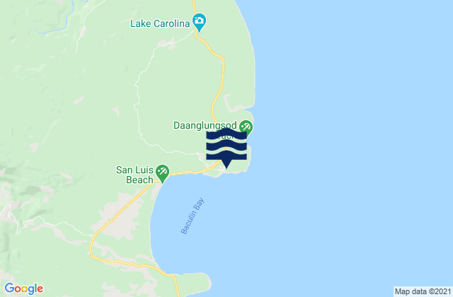 Baculin, Philippinesの潮見表地図