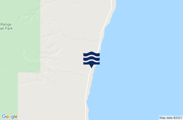 Badjirrajirra, Australiaの潮見表地図