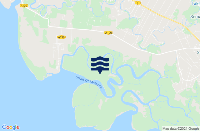 Bagan Serai, Malaysiaの潮見表地図