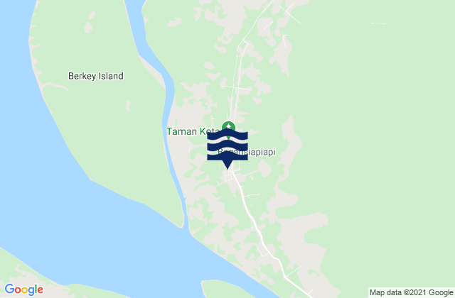 Baganhulubaru, Indonesiaの潮見表地図