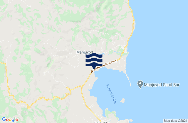 Bagtic, Philippinesの潮見表地図