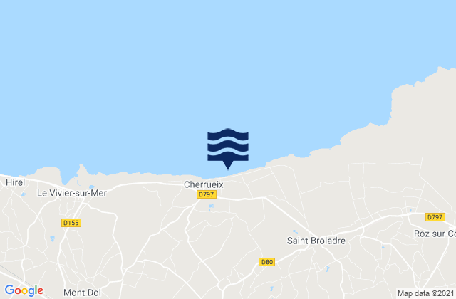 Baguer-Pican, Franceの潮見表地図