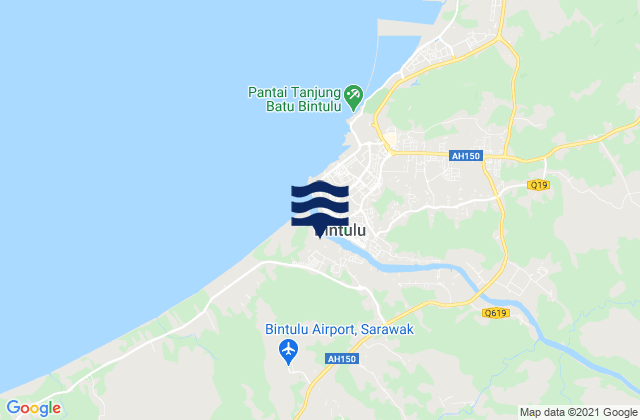 Bahagian Bintulu, Malaysiaの潮見表地図