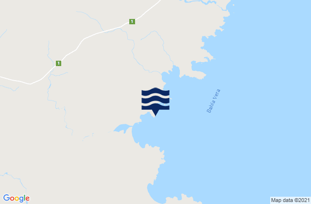 Bahia Cruz, Argentinaの潮見表地図