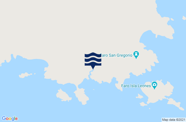 Bahia Gil (Caleta Horno), Argentinaの潮見表地図