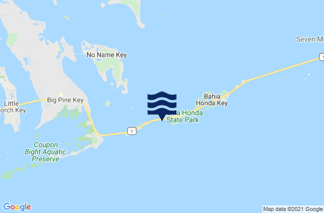 Bahia Honda Harbor, United Statesの潮見表地図
