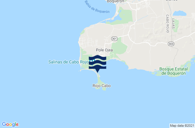 Bahia Salinas, Puerto Ricoの潮見表地図