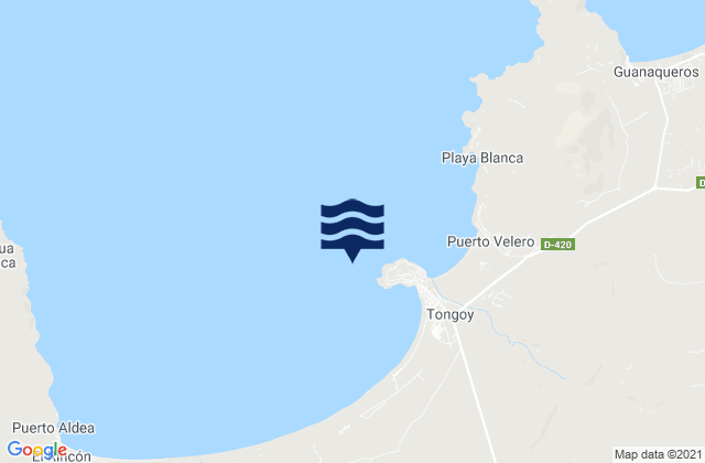 Bahia Tongoy, Chileの潮見表地図