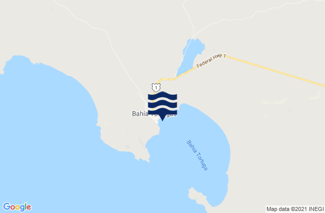 Bahia Tortugas, Mexicoの潮見表地図