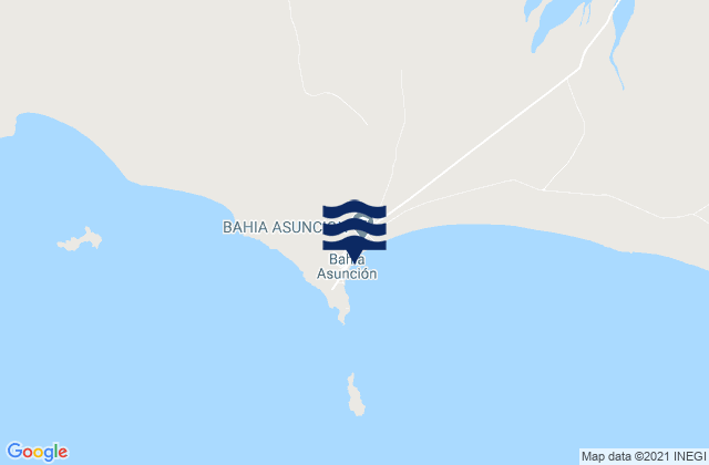 Bahía Asunción, Mexicoの潮見表地図