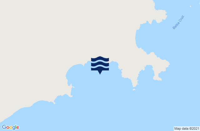 Bahía San Sebastián, Argentinaの潮見表地図