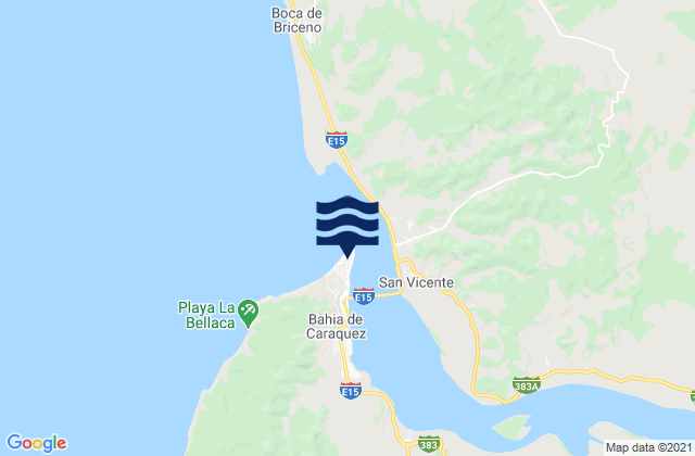 Bahía de Caráquez, Ecuadorの潮見表地図