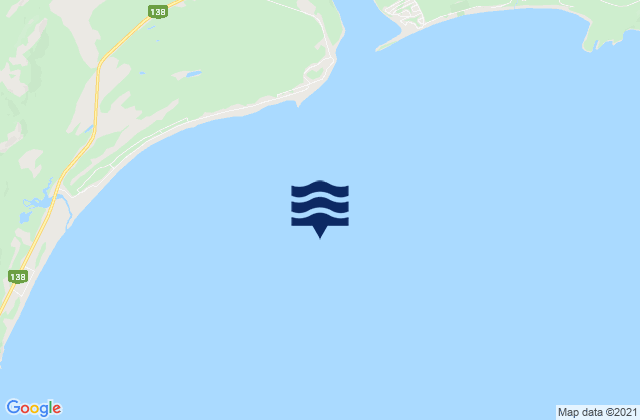 Baie Sainte-Marguerite, Canadaの潮見表地図