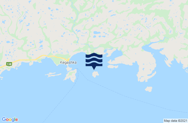 Baie de Kegaska, Canadaの潮見表地図