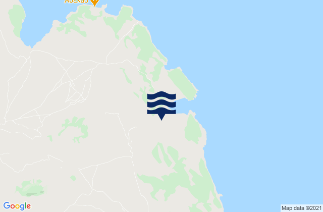 Baie de Rigny, Madagascarの潮見表地図