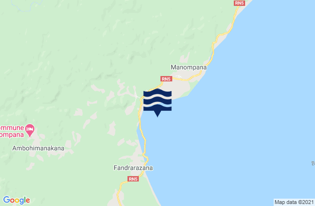 Baie de Tintingue, Madagascarの潮見表地図