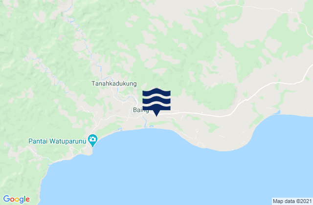 Baing, Indonesiaの潮見表地図
