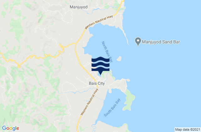 Bais, Philippinesの潮見表地図