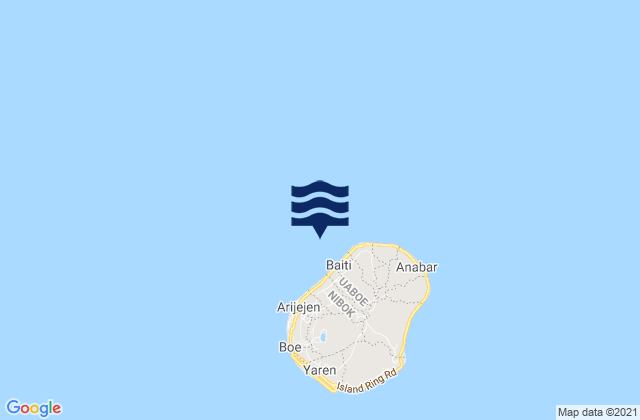 Baiti District, Nauruの潮見表地図