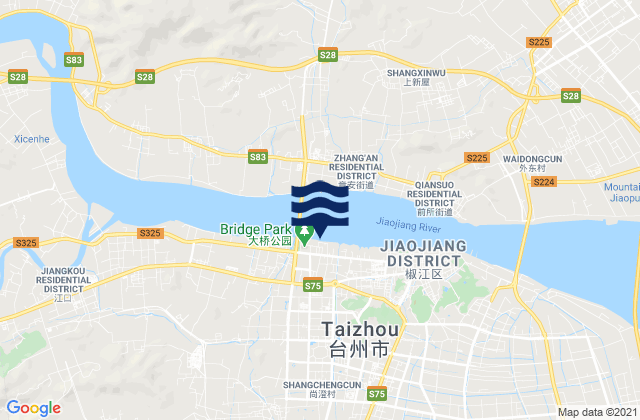 Baiyun, Chinaの潮見表地図