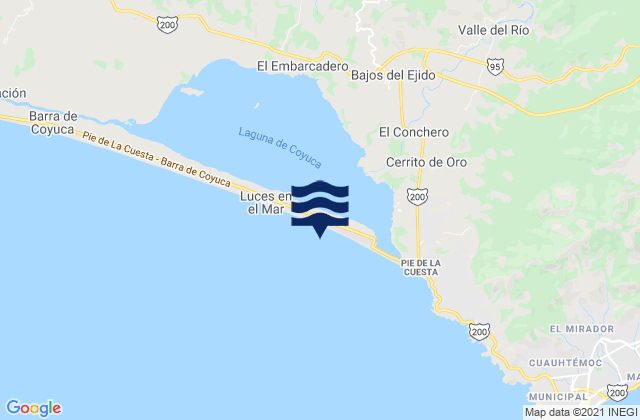 Bajos del Ejido, Mexicoの潮見表地図