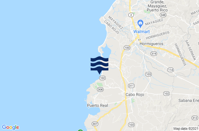 Bajura Barrio, Puerto Ricoの潮見表地図
