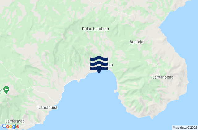 Bakan, Indonesiaの潮見表地図