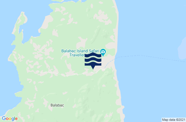 Balabac, Philippinesの潮見表地図