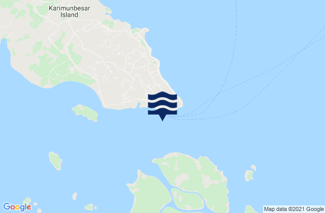 Balai Point (Gelam Str), Indonesiaの潮見表地図